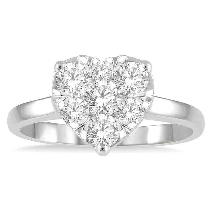 Heart Shape Shine Bright Essential Diamond Ring