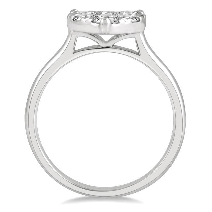 Heart Shape Shine Bright Essential Diamond Ring