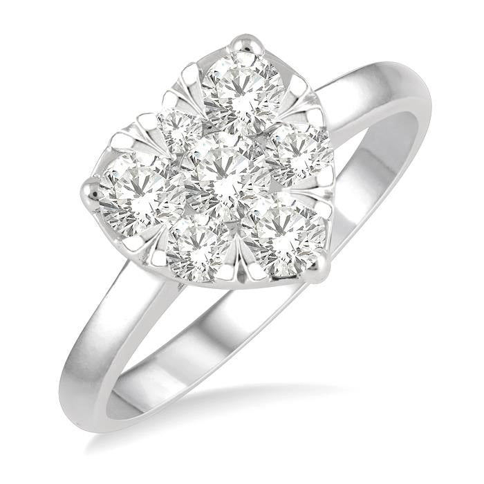 Heart Shape Shine Bright Essential Diamond Ring