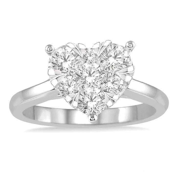Heart Shape Shine Bright Essential Diamond Ring