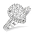 Pear Shape Shine Bright Essential Diamond Engagement Ring