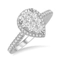 Pear Shape Shine Bright Essential Diamond Engagement Ring