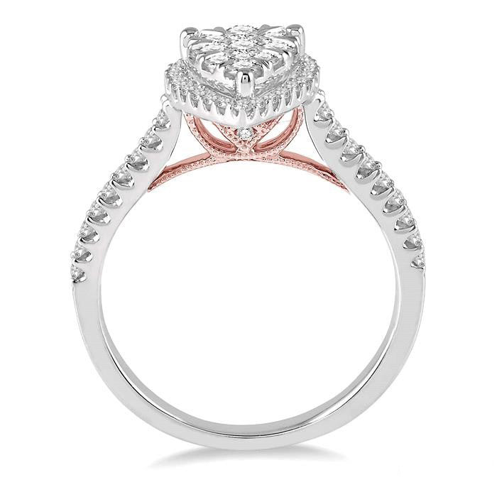 Pear Shape Shine Bright Essential Diamond Engagement Ring