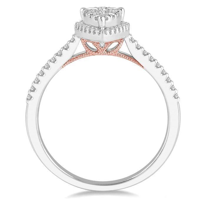 Pear Shape Shine Bright Essential Diamond Engagement Ring