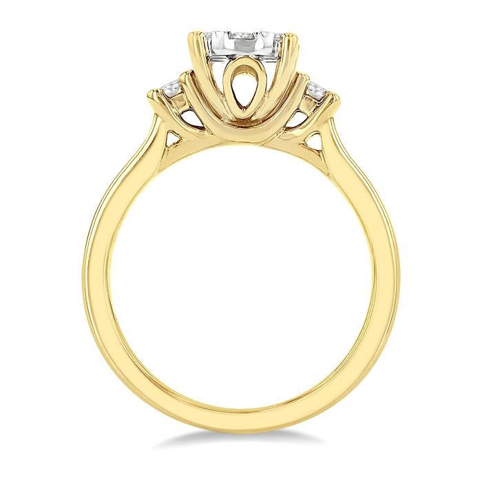 Oval Shape Shine Bright Bridal Diamond Engagement Ring