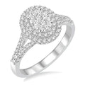Oval Shape Shine Bright Diamond Engagement Ring