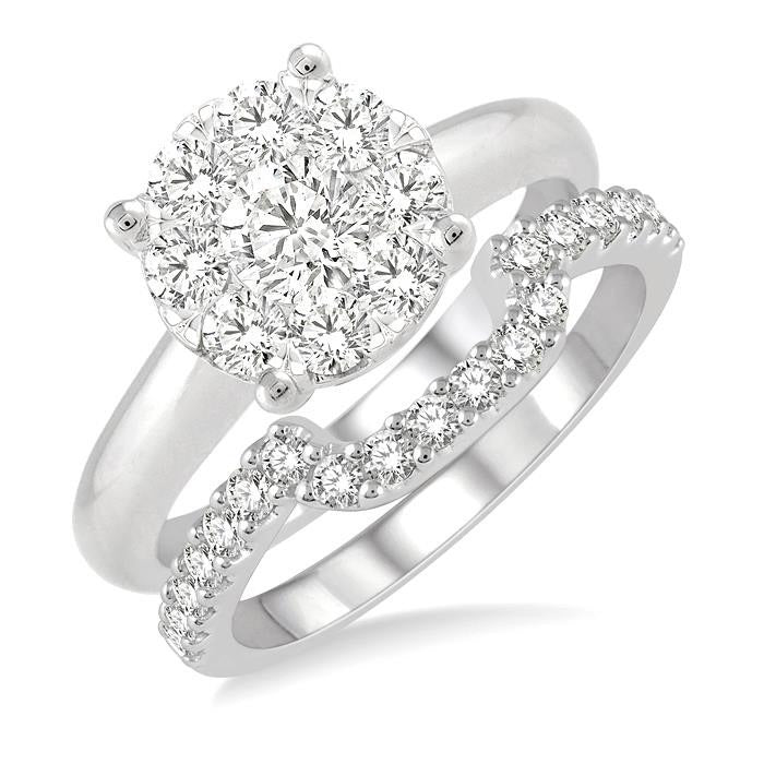 Shine Bright IonZenSol 14K White Gold Diamond Ring
