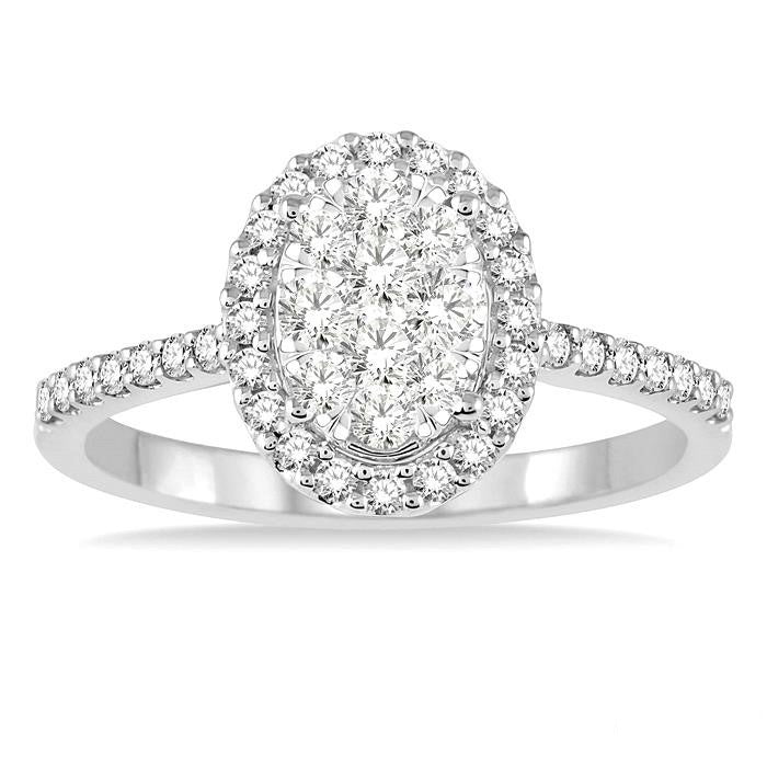 Oval Shape Shine Bright Bridal Diamond Engagement Ring