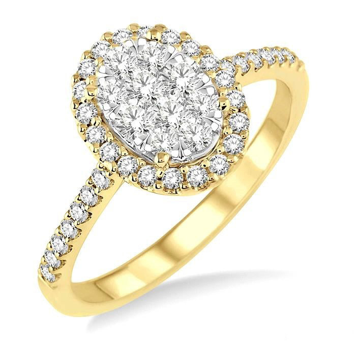 Oval Shape Shine Bright Bridal Diamond Engagement Ring