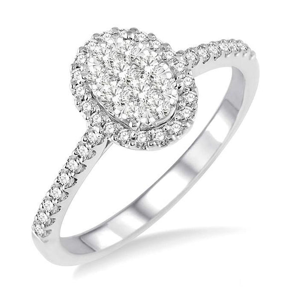 Oval Shape Shine Bright Bridal Diamond Engagement Ring