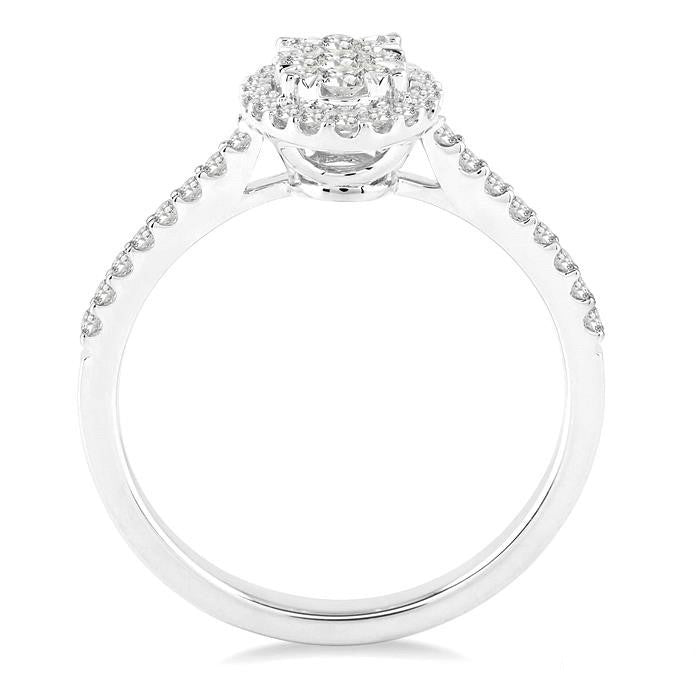 Oval Shape Shine Bright Bridal Diamond Engagement Ring