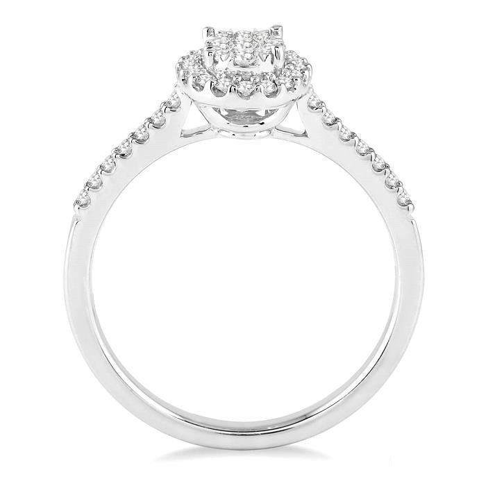Canyon Hermes 14K White Gold Diamond Bridal Ring