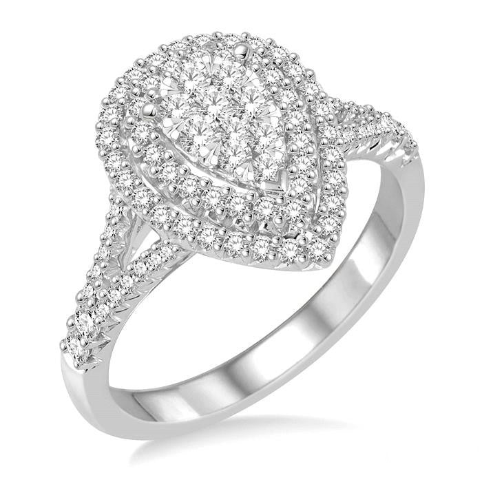 Pear Shape Shine Bright Bridal Diamond Engagement Ring