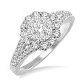 Shine Bright Hermes Mystic 14K White Gold Diamond Bridal Ring