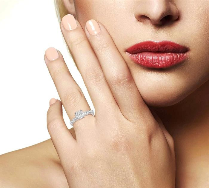 1 Ctw Diamond Shine Bright Ring in 14K White Gold