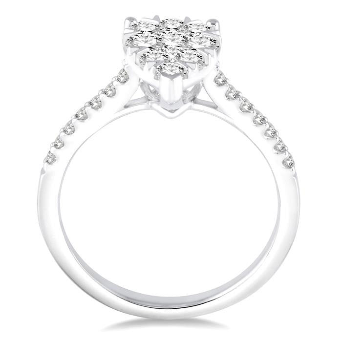Pear Shape Shine Bright Essential Diamond Engagement Ring