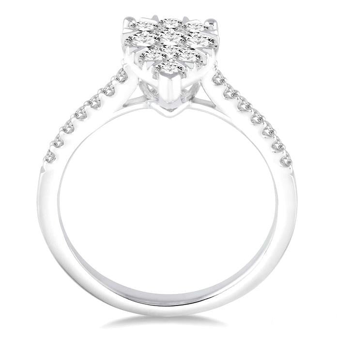Pear Shape Shine Bright Bridal Diamond Engagement Ring