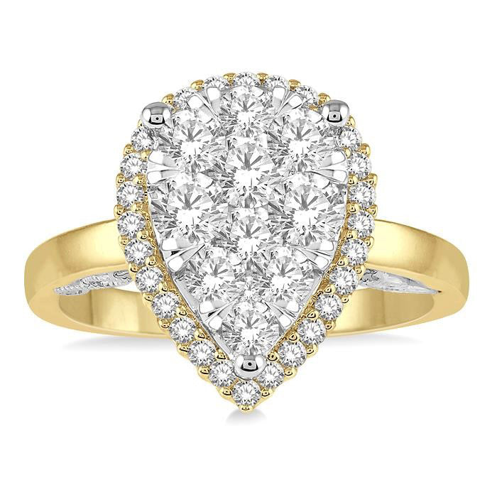 Pear Shape Shine Bright Diamond Ring
