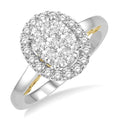 Oval Shape Shine Bright Diamond Ring