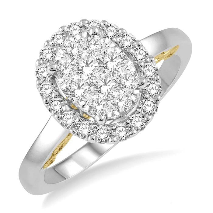 Oval Shape Shine Bright Diamond Ring