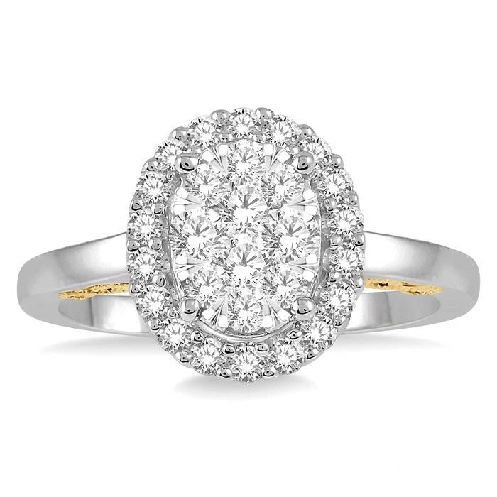 Oval Shape Shine Bright Diamond Ring
