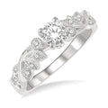1/10 Ctw Diamond Semi-Mount Engagement Ring in 14K White Gold