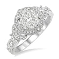 5/8 Ctw Diamond Shine Bright Engagement Ring in 14K White Gold