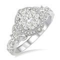 Round Shape Halo Shine Bright Diamond Engagement Ring