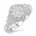 5/8 Ctw Diamond Shine Bright Engagement Ring in 14K White Gold