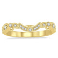 1/6 Ctw Round Cut Diamond Wedding Band in 14K Yellow Gold