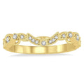 1/6 Ctw Round Cut Diamond Wedding Band in 14K Yellow Gold