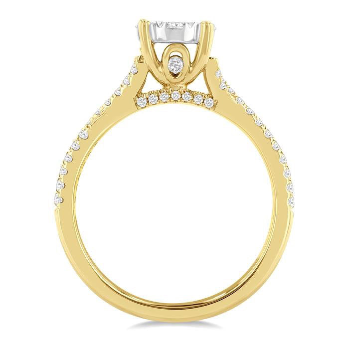 Round Shape Shine Bright Diamond Engagement Ring