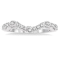 1/5 Ctw Round Cut Diamond Wedding Band in 14K White Gold