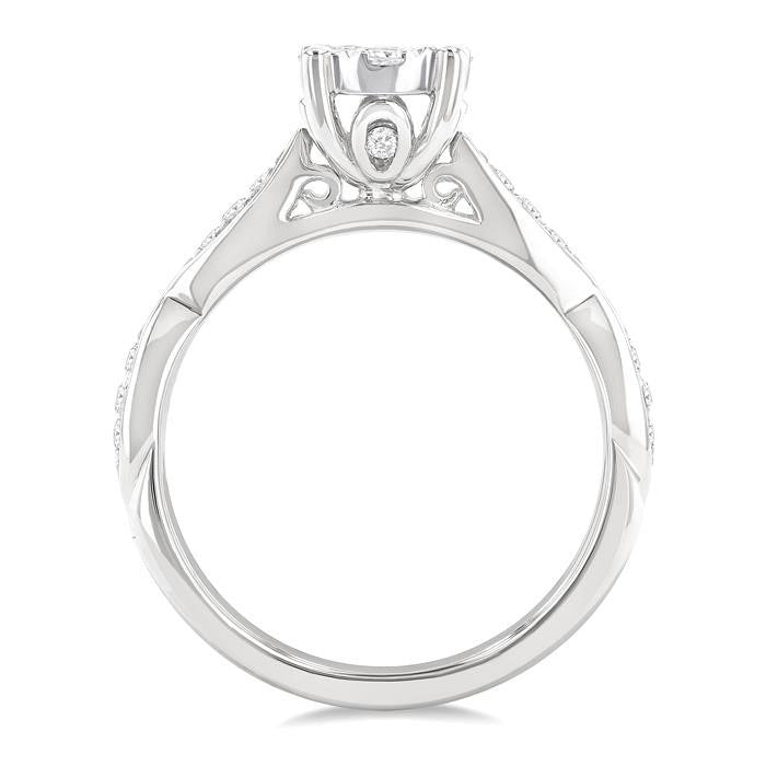 Round Shape Shine Bright Diamond Engagement Ring