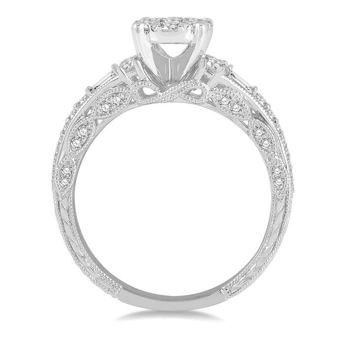 Round Shape Shine Bright Diamond Engagement Ring