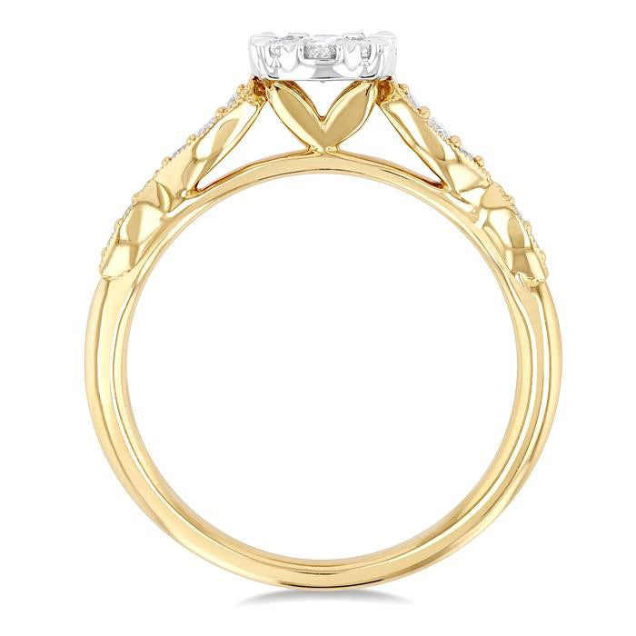 Round Shape Shine Bright Diamond Engagement Ring