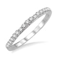 1/4 Ctw Round Cut Diamond Wedding Band in 14K White Gold