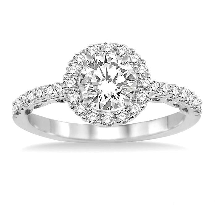 Sovereign Aureole Diamond Semi-Mount Ring