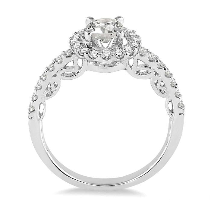 Sovereign Aureole Diamond Semi-Mount Ring