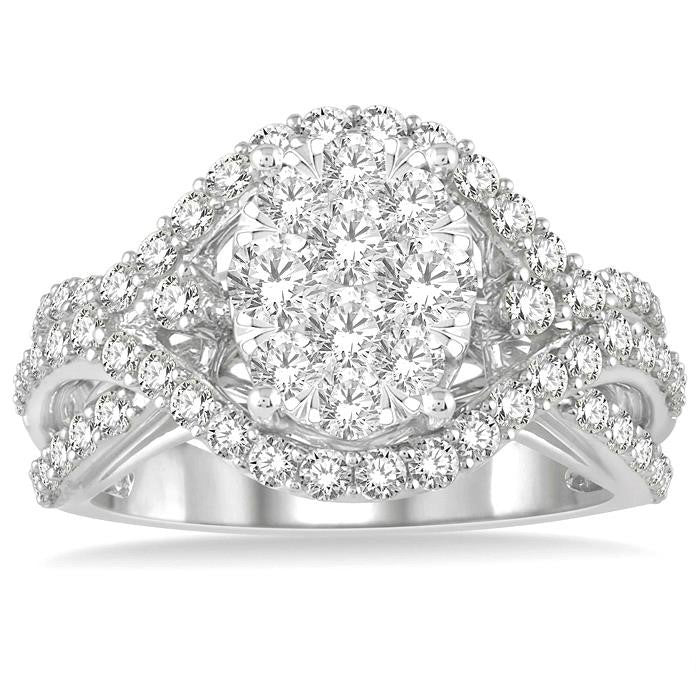 Oval Shape Shine Bright Diamond Engagement Ring