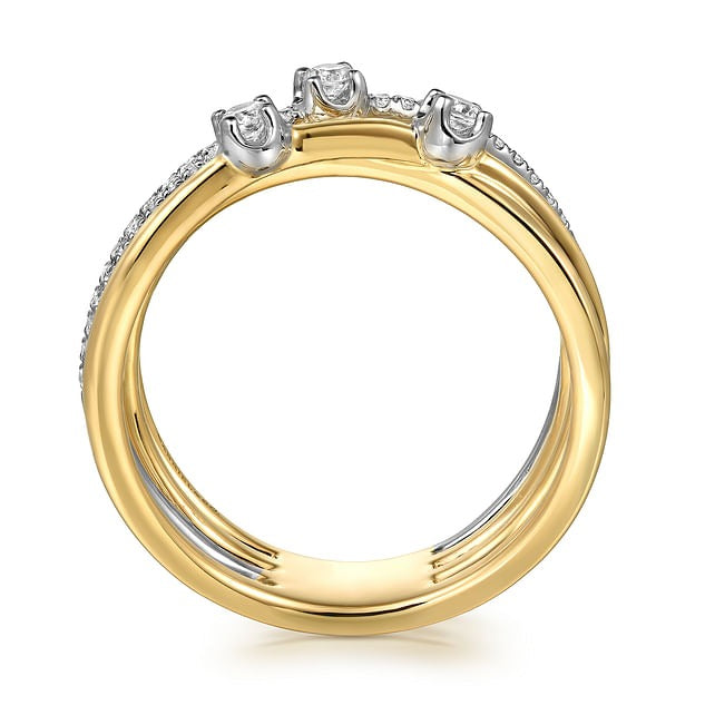 Celestial Diamond Ring in Gold