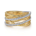 Velour Diamond Ring in Gold