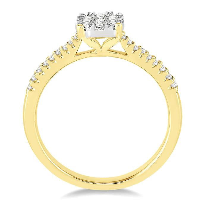 Round Shape Shine Bright Diamond Engagement Ring