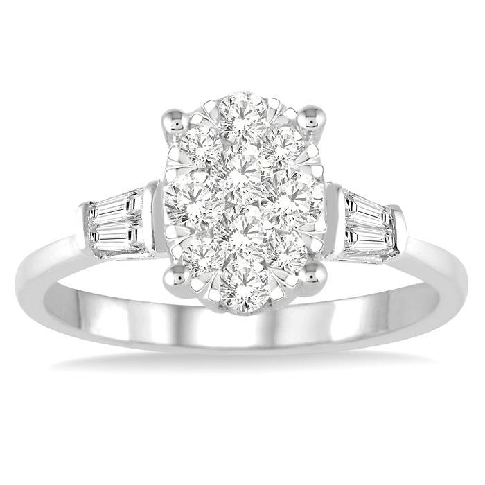 Oval Shape Shine Bright Bridal Diamond Engagement Ring