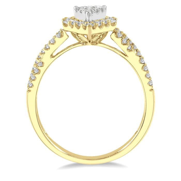 Pear Shape Shine Bright Diamond Engagement Ring