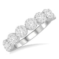 Eirene Quarry Haven Round Shape Stone Shine Bright Essential Diamond Wedding Band