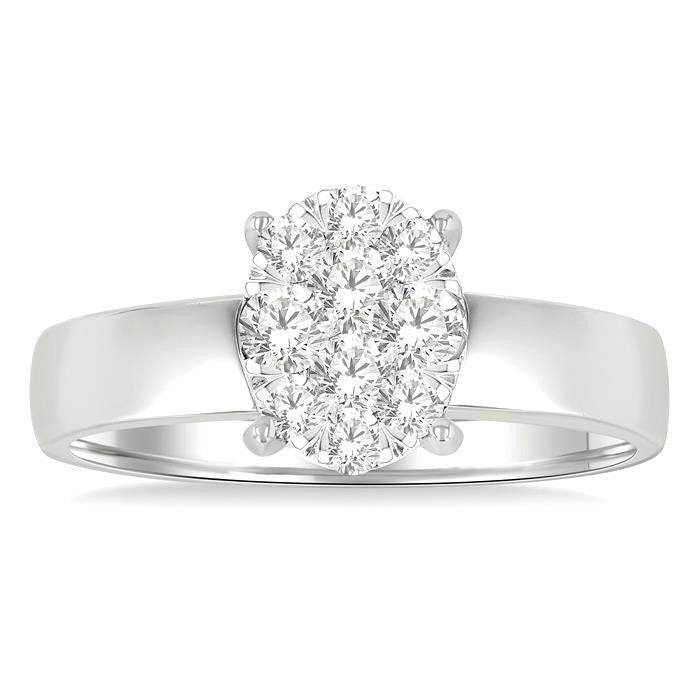 Oval Shape Shine Bright Diamond Ring
