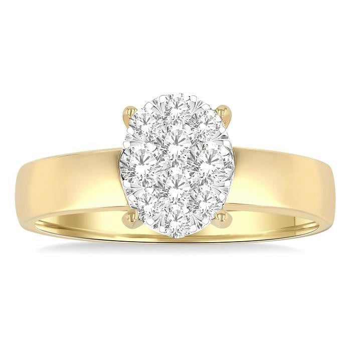Oval Shape Shine Bright Diamond Ring
