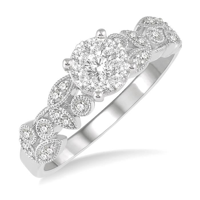 Round Shape Shine Bright Diamond Engagement Ring
