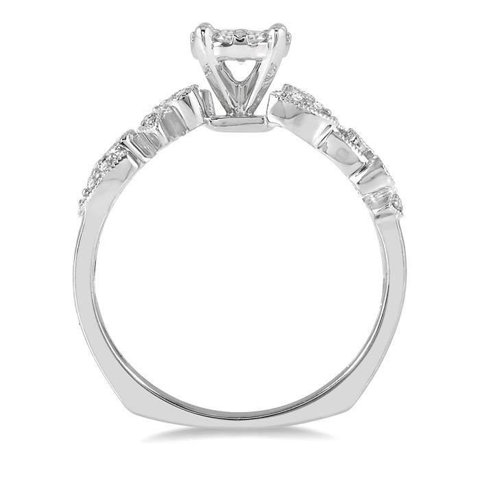 Round Shape Shine Bright Diamond Engagement Ring